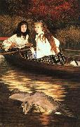 James Tissot On the Thames, a Heron Sweden oil painting artist